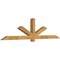 Ekena Millwork Kennewick Rough Sawn Timber Gable Bracket, Western Red Cedar, 96"W x 24"H x 4"D x 4"F, 6/12 Pitch GBW096X24X0404KEN00RWR - alternate 3